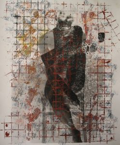 Entre autres : 51x61 cm - Tirage argentique, encre et acrylique