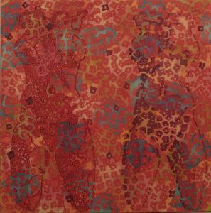 Trip-Tease 2 : 100x100 cm - Huile sur toile