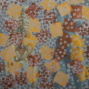 Trip-Tease 3 : 100x100 cm - Huile sur toile